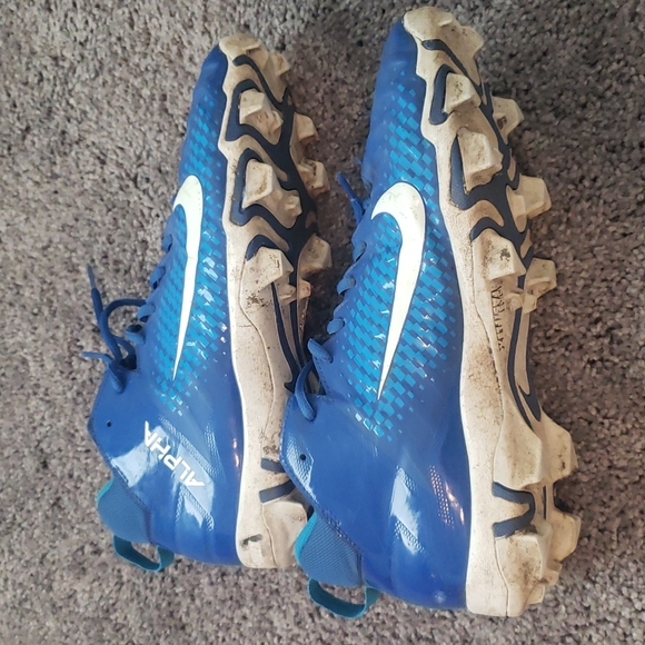 Nike Alpha Menace 2 Shark Cleats, Black, 11 - Picture 3 of 7